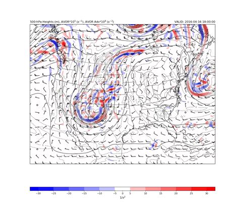 Hpa Vorticity Advection Unidata Python Gallery