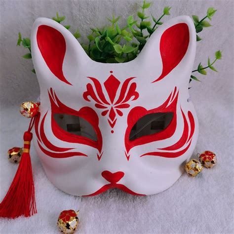 Fox Cat Mask Kitsune Hand-painted Anime Manga Movie Cosplay - Etsy