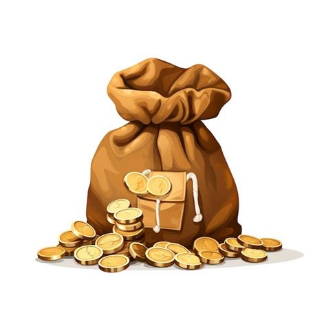 Premium Ai Image There Is A Bag Of Money With A Bunch Of Coins