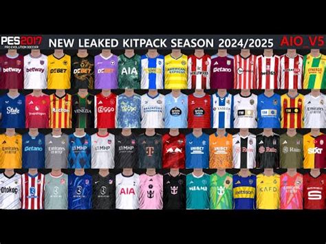 PES 2017 NEW LEAKED KITPACK SEASON 2024 2025 V5 AIO