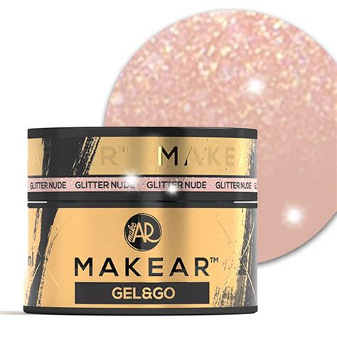 Makear Gel Go Buduj Cy El Do Paznokci Gg Glitter Nude Ml