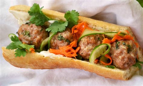 Pork Meatball Bánh Mì Dinner With Julie