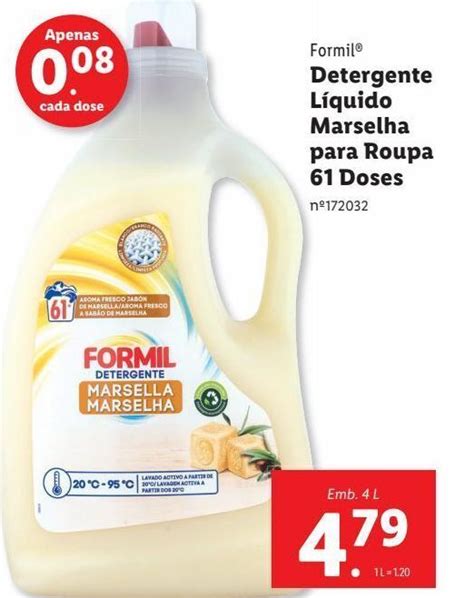 Promoção Detergente líquido formil em Lidl