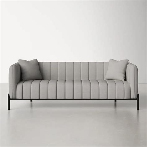 Allure Tuxedo Arm Sofa In Modern Furniture Living Room