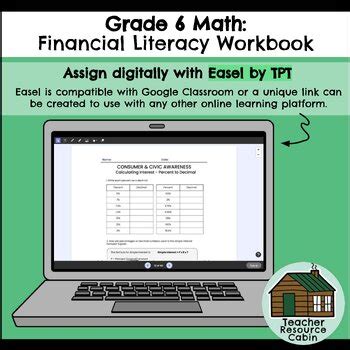 Strand F Financial Literacy Workbook Grade Ontario Math New