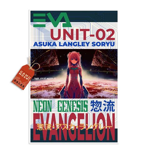 Neon Genesis Evangelion Poster Anime Wall Art Featuring Eva Units