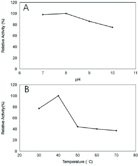 The Effect Of Ph A And Temperature B On The Activity Of The