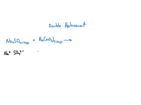 SOLVED In The Following Precipitation Reaction Barium Nitrate Ba NOs