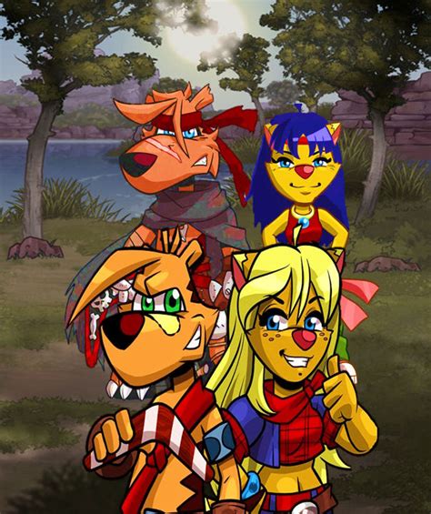 Ty And Shazza And Sly Naomi Together V2 By 9029561 On Deviantart