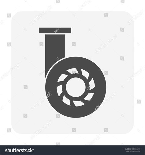 Centrifugal Pump Pipe Vector Icon Powered Stock Vector Royalty Free