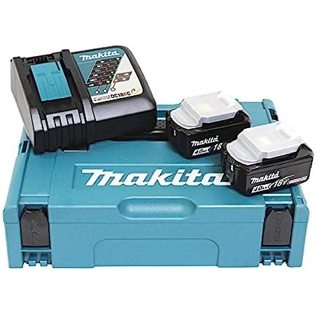 Makita Power Source Kit 18 V Mit 2x BL 1860 B Akku 6 0 Ah DC 18 RD