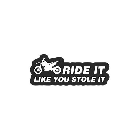 Ride It Sticker Him Moto