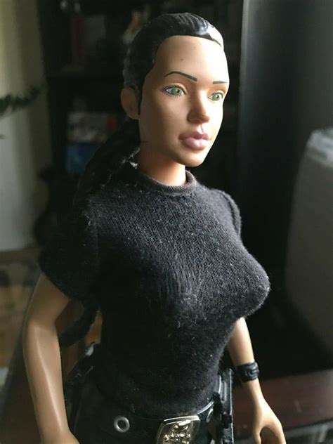 Tomb Raider Lara Croft Angelina Jolie Movie Figure Doll Oob Playmates