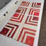 Quarter Square Log Cabin Table Runner Freemotion By The River