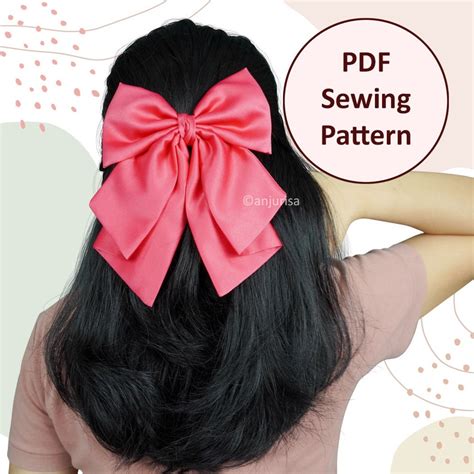 Cassie Bow Sewing Pattern The Ultimate Hair Bow Sewing Guide Instant