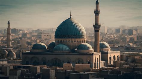 Premium Photo | A mosque in the city of baghdad