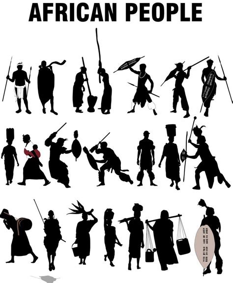 African Dancer Silhouette African People Silhouettes