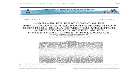 Variables Psicosociales Implicadas En El Como Internacionales Que