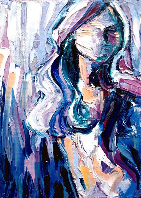 Femme Large X Abstract Nude Print Reproduction By Aja Etsy