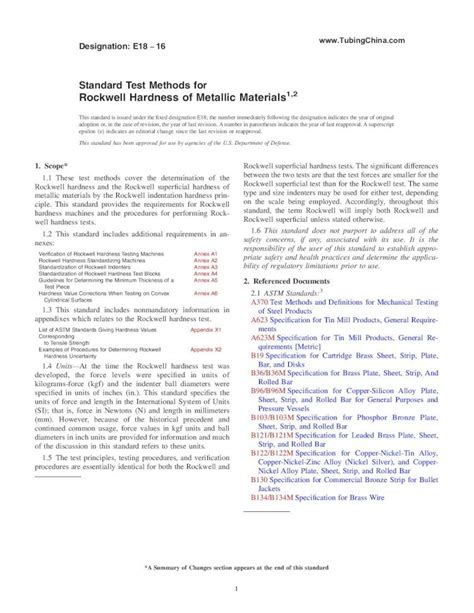 Pdf Standard Test Methods For Rockwell Hardness Of Metallic