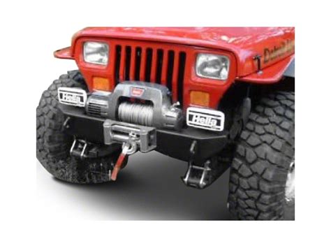 M O R E Jeep Wrangler Rock Proof Stubby Front Bumper Black Jfbs200pc 87 95 Jeep Wrangler Yj