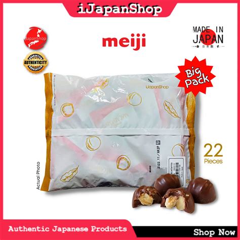 Meiji Macadamia Milk Chocolate Big Pack 22 Pieces Expiry Date 8312024