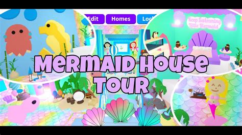 Mermaid Build House Tour In Adoptme On Roblox Youtube