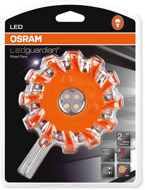 Osram Ledsl Flashing Road Flare Red Amazon Co Uk Car Motorbike