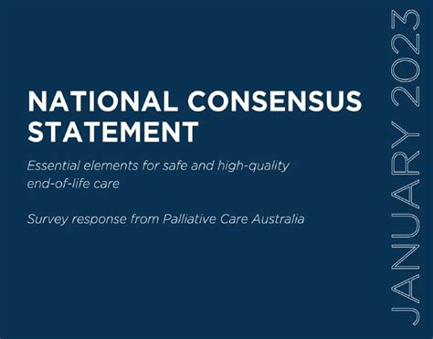 National Consensus Statement Essential Elements For Safe And High