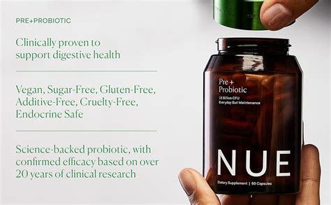 Amazon The Nue Co Prebiotic Probiotic Supplement Supports Gut