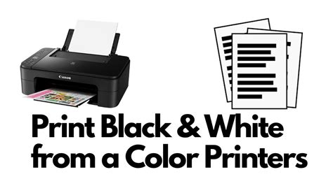 How To Print Documents In Black And White Youtube