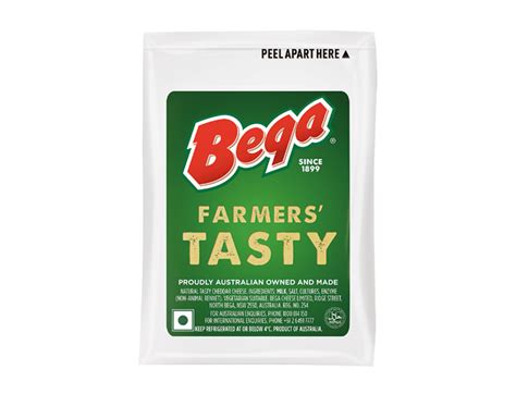 Bega Tasty Cheese Portions 100 Pack Individually Wrapped