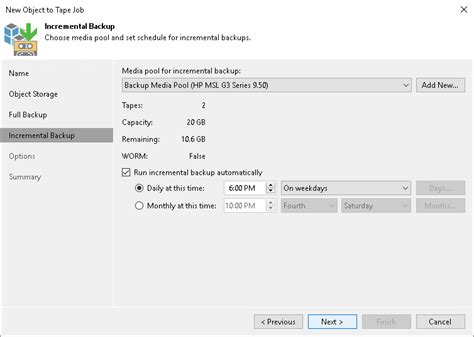 Step 5 Specify Media Pool For Incremental Backups User Guide For