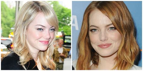 Emma Stone Blonde Vs Red