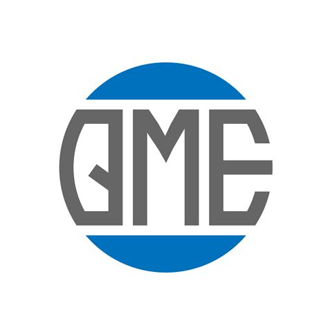 Diseño De Logotipo De Letra Qme Sobre Fondo Blanco Concepto De