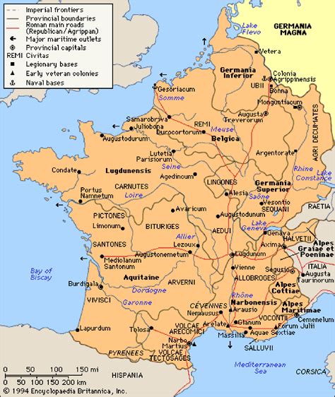 Gaul France During Roman Empire France Map Roman Empire France