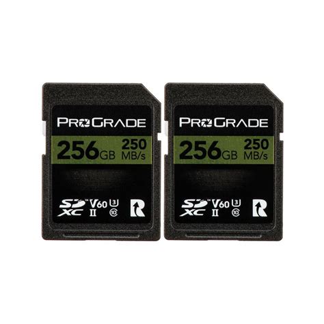 ProGrade Digital 256GB V60 UHS II SDXC Memory Card 2 Pack Auckland