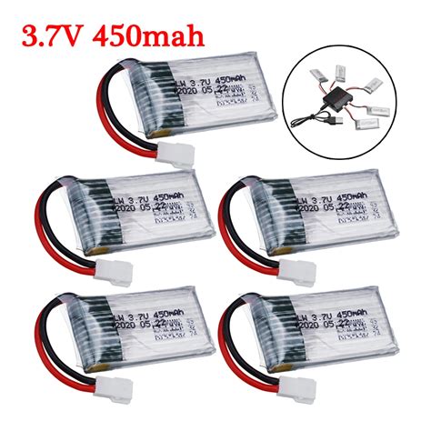 3 7V 450mah 802035 Lipo Battery For H107 H31 KY101 E33C E33 U816A V252