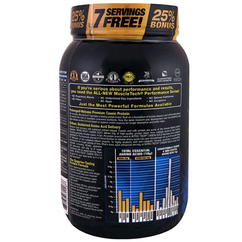 Comprar Muscletech Performance Series Nitro Tech Casein Gold