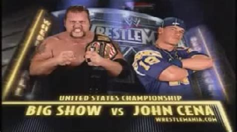 John Cena Vs Big Show WWE United States Championship WrestleMania XX