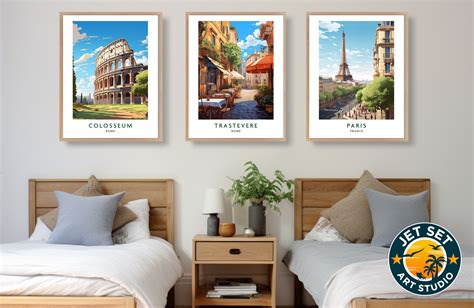 Trastevere Rome Italy Travel Print Wall Art Wall City Poster Hanging