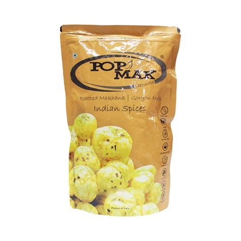 Pop Mak Roasted Makhana Indian Spices 80g Sweets Snacks