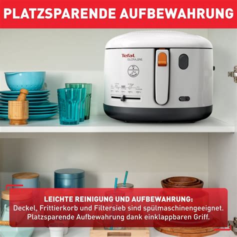 Tefal Ff Filtra One Fritteuse W Kapazit T Kg Wei Ebay