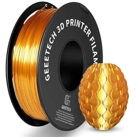 GEEETECH Metal Shine 3D Printer Filament 1 75mm Silk PLA 1kg 2 2lbs