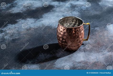 Shiny Copper Moscow Mule Mug With Handle Hammered Vintage Copper Mug