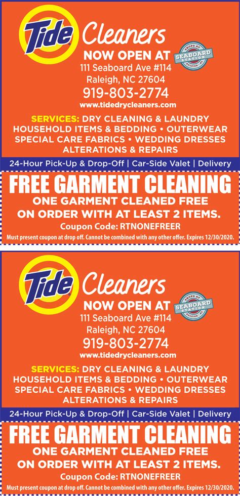 FREE GARMENT CLEANING | Online Printable Coupons: USA Local Free ...