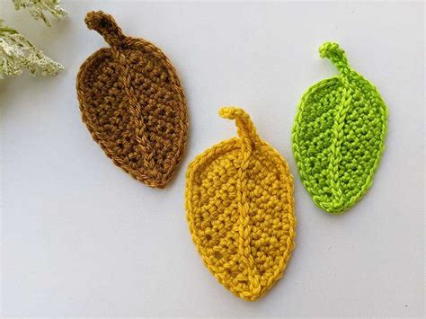 Ads-Free Crochet Fall (Autumn) Leaf Pattern - Crochet Bits