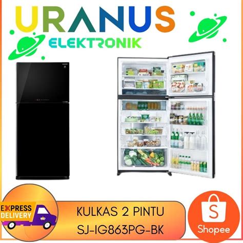 Jual Sharp Sj Ig Pg Bk Kulkas Sharp Pintu Kapasitas L J Tech