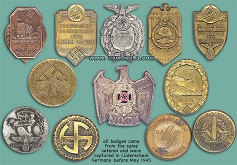 Nazi Badges mostly by Assmann of Luedenscheid