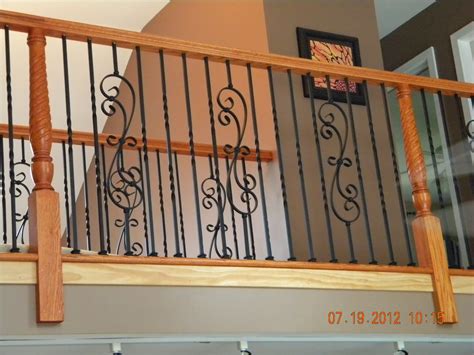 Wood Stairs And Rails And Iron Balusters Iron Balusters Garnet Valley Pa